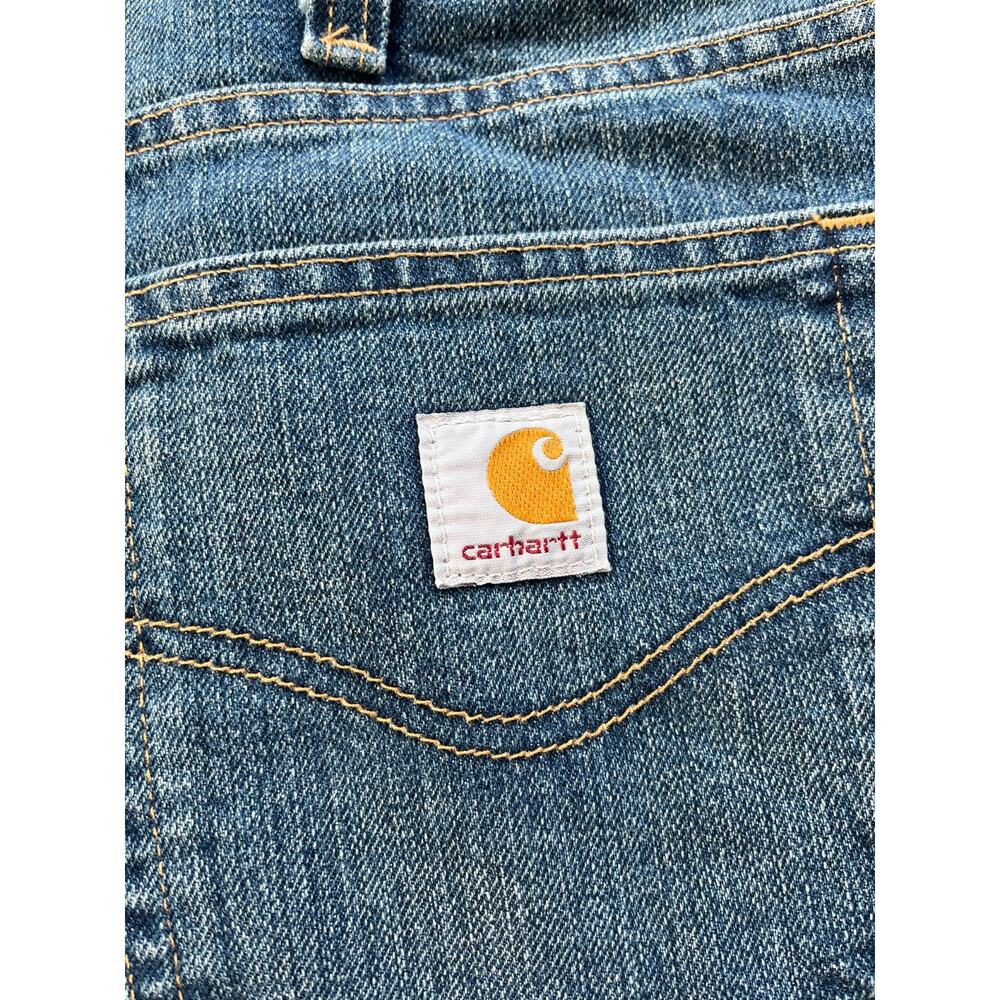 Carhartt Jeans Mens 38x30 Denim Straight Leg Relaxed Fit Blue Cotton 14806